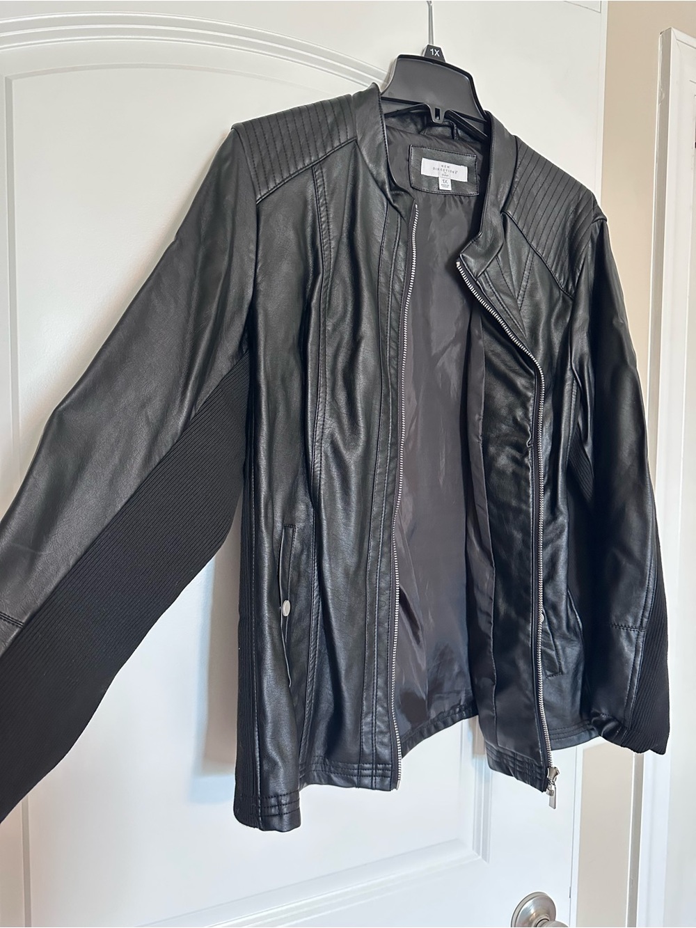 Women’s Size 1X Faux Leather Jacket